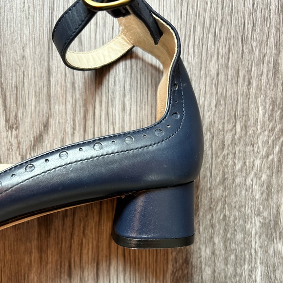 Leon Max Leather Ankle Wrap Block Heels | 6 - Picture 6 of 8